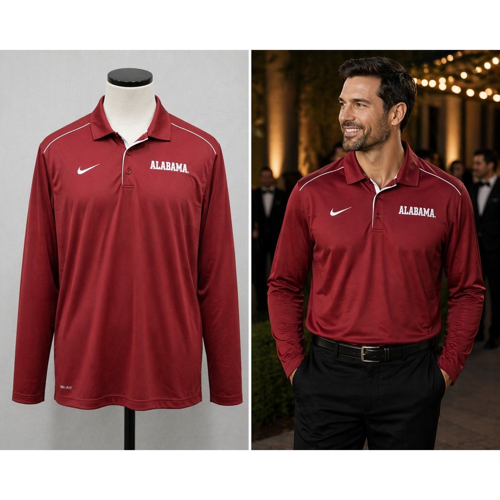 Alabama Crimson Tide Nike Quarter-Zip Men's XL Team-Issued Sideline Jacket Sport
